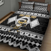Power Black Ranger Santa Claus Quilt Bed Set Funny Christmas - Wonder Print Shop
