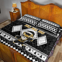 Power Black Ranger Santa Claus Quilt Bed Set Funny Christmas - Wonder Print Shop