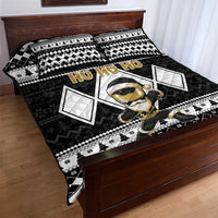 Power Black Ranger Santa Claus Quilt Bed Set Funny Christmas - Wonder Print Shop