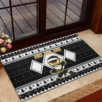 Power Black Ranger Santa Claus Rubber Doormat Funny Christmas - Wonder Print Shop
