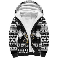 Personalized Power Black Ranger Santa Claus Sherpa Hoodie Funny Christmas - Wonder Print Shop