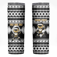 Personalized Power Black Ranger Santa Claus Skinny Tumbler Funny Christmas - Wonder Print Shop