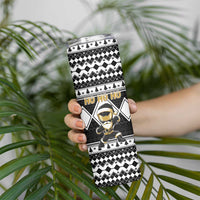Personalized Power Black Ranger Santa Claus Skinny Tumbler Funny Christmas - Wonder Print Shop