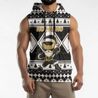 Personalized Power Black Ranger Santa Claus Sleeveless Hoodie Funny Christmas - Wonder Print Shop