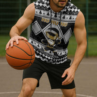 Personalized Power Black Ranger Santa Claus Sleeveless Hoodie Funny Christmas - Wonder Print Shop