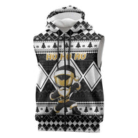 Personalized Power Black Ranger Santa Claus Sleeveless Zip Hoodie Funny Christmas - Wonder Print Shop
