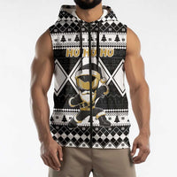 Personalized Power Black Ranger Santa Claus Sleeveless Zip Hoodie Funny Christmas - Wonder Print Shop