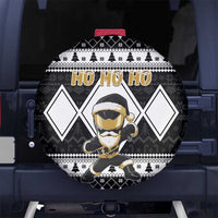 Power Black Ranger Santa Claus Spare Tire Cover Funny Christmas - Wonder Print Shop