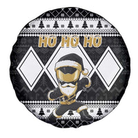 Power Black Ranger Santa Claus Spare Tire Cover Funny Christmas - Wonder Print Shop