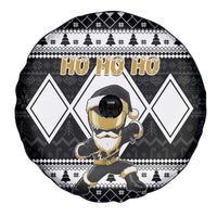Power Black Ranger Santa Claus Spare Tire Cover Funny Christmas - Wonder Print Shop