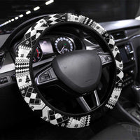 Power Black Ranger Santa Claus Steering Wheel Cover Funny Christmas - Wonder Print Shop