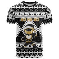 Personalized Power Black Ranger Santa Claus T Shirt Funny Christmas - Wonder Print Shop