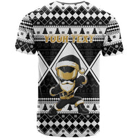 Personalized Power Black Ranger Santa Claus T Shirt Funny Christmas - Wonder Print Shop