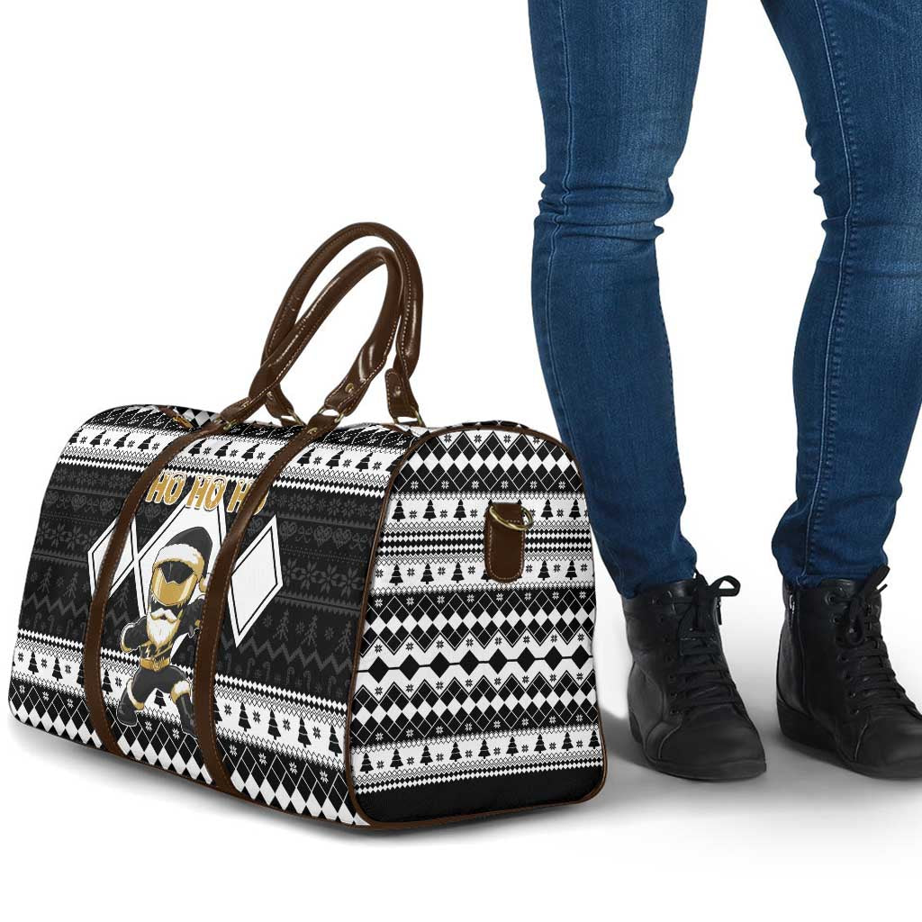 Power Black Ranger Santa Claus Travel Bag Funny Christmas - Wonder Print Shop
