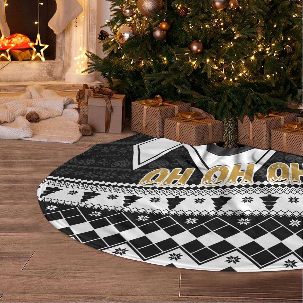 Power Black Ranger Santa Claus Tree Skirt Funny Christmas - Wonder Print Shop
