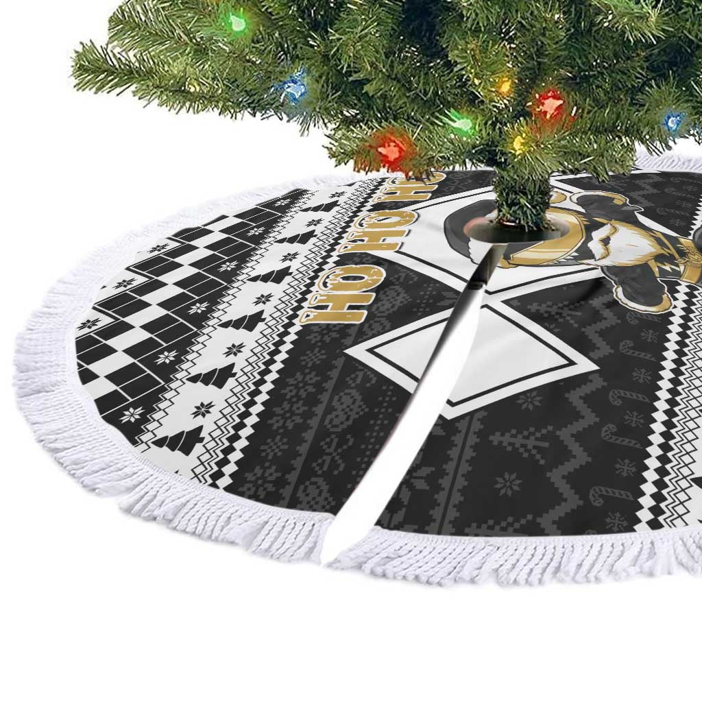 Power Black Ranger Santa Claus Tree Skirt Funny Christmas - Wonder Print Shop
