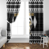 Power Black Ranger Santa Claus Window Curtain Funny Christmas - Wonder Print Shop