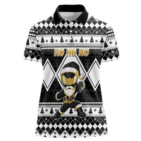 Personalized Power Black Ranger Santa Claus Women Polo Shirt Funny Christmas - Wonder Print Shop