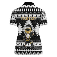 Personalized Power Black Ranger Santa Claus Women Polo Shirt Funny Christmas - Wonder Print Shop