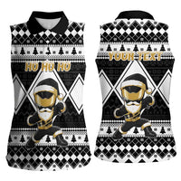 Personalized Power Black Ranger Santa Claus Women Sleeveless Polo Shirt Funny Christmas - Wonder Print Shop