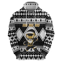 Personalized Power Black Ranger Santa Claus Zip Hoodie Funny Christmas - Wonder Print Shop