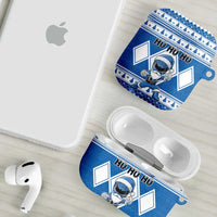Power Blue Ranger Santa Claus AirPods Case Funny Christmas - Wonder Print Shop