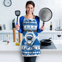 Power Blue Ranger Santa Claus Apron Funny Christmas - Wonder Print Shop