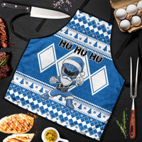 Power Blue Ranger Santa Claus Apron Funny Christmas - Wonder Print Shop