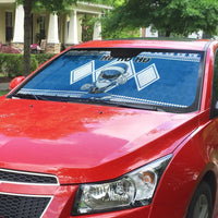 Power Blue Ranger Santa Claus Auto Sun Shade Funny Christmas - Wonder Print Shop