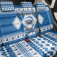 Power Blue Ranger Santa Claus Back Car Seat Cover Funny Christmas - Wonder Print Shop