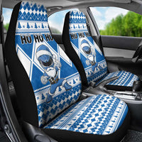Power Blue Ranger Santa Claus Car Seat Cover Funny Christmas - Wonder Print Shop