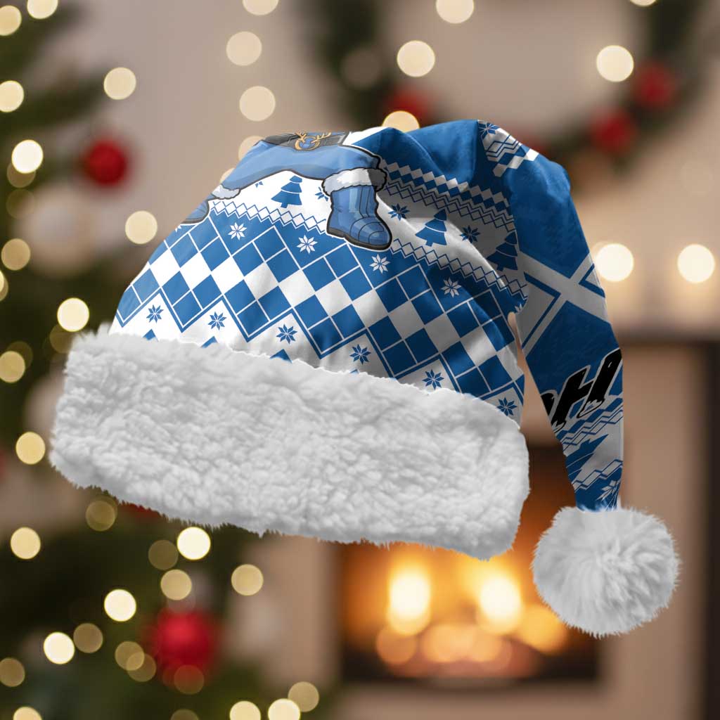 Power Blue Ranger Santa Claus Christmas Santa Hat Funny Christmas - Wonder Print Shop