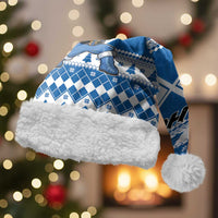 Power Blue Ranger Santa Claus Christmas Santa Hat Funny Christmas - Wonder Print Shop