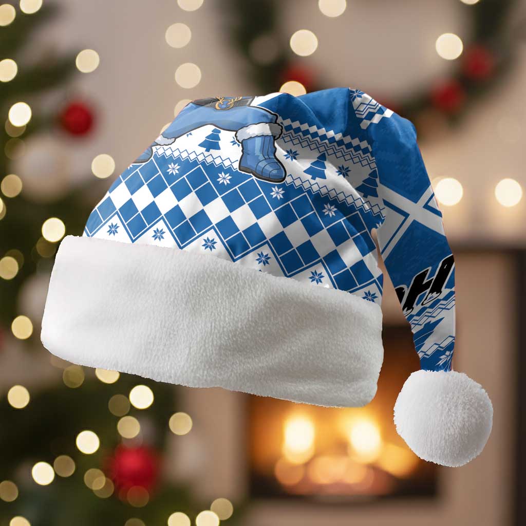 Power Blue Ranger Santa Claus Christmas Santa Hat Funny Christmas - Wonder Print Shop