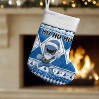 Power Blue Ranger Santa Claus Christmas Stocking Funny Christmas - Wonder Print Shop