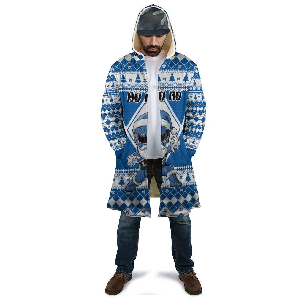 Personalized Power Blue Ranger Santa Claus Cloak Funny Christmas - Wonder Print Shop