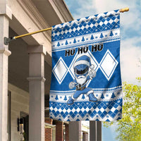 Power Blue Ranger Santa Claus Garden Flag Funny Christmas - Wonder Print Shop