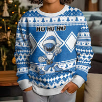 Power Blue Ranger Santa Claus Kid Ugly Christmas Sweater Funny Christmas - Wonder Print Shop
