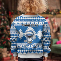Power Blue Ranger Santa Claus Kid Ugly Christmas Sweater Funny Christmas - Wonder Print Shop