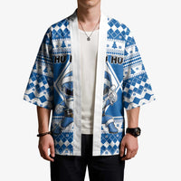 Personalized Power Blue Ranger Santa Claus Kimono Funny Christmas - Wonder Print Shop
