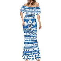 Personalized Power Blue Ranger Santa Claus Mermaid Dress Funny Christmas - Wonder Print Shop