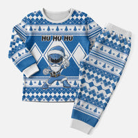 Power Blue Ranger Santa Claus Christmas Pajama Set Funny Christmas - Wonder Print Shop