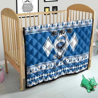Power Blue Ranger Santa Claus Quilt Funny Christmas - Wonder Print Shop
