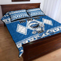 Power Blue Ranger Santa Claus Quilt Bed Set Funny Christmas - Wonder Print Shop