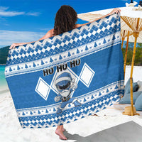 Power Blue Ranger Santa Claus Sarong Funny Christmas - Wonder Print Shop