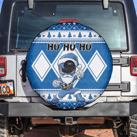 Power Blue Ranger Santa Claus Spare Tire Cover Funny Christmas - Wonder Print Shop