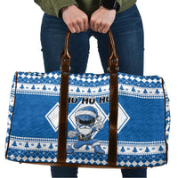 Power Blue Ranger Santa Claus Travel Bag Funny Christmas - Wonder Print Shop