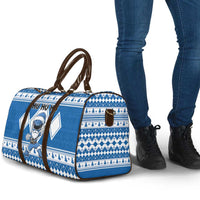 Power Blue Ranger Santa Claus Travel Bag Funny Christmas - Wonder Print Shop