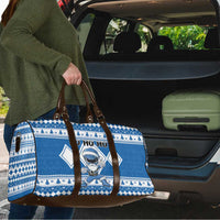 Power Blue Ranger Santa Claus Travel Bag Funny Christmas - Wonder Print Shop