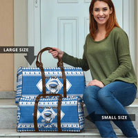 Power Blue Ranger Santa Claus Travel Bag Funny Christmas - Wonder Print Shop